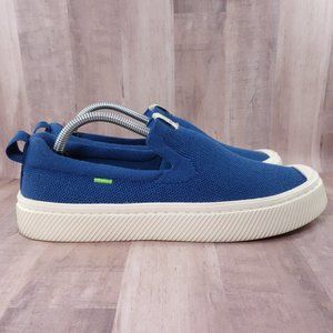 Cariuma Slip On Shoes Womens 7.5 IBI Knit Blue Mens 6 Vegan Sustainable
